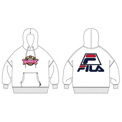 FILA 刺繍ロゴプルオーバーパーカー